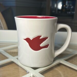 Starbucks White and Red Bird Mug